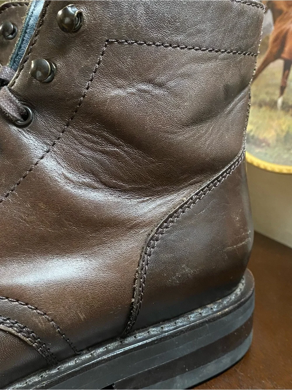 Thursday Boot Co Men’s Cap Toe Captain Combat Boots Canyon Leather Size 12